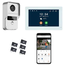 Visiophone connecté 2 fils avec lecteur RFID et enregistreur de visiteurs^Automatisme Passion New