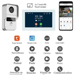 Visiophone connecté 2 fils avec lecteur RFID et enregistreur de visiteurs^Automatisme Passion New