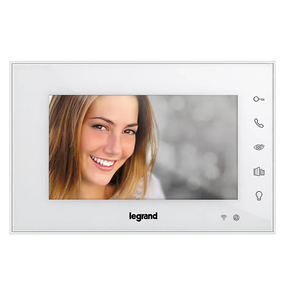 Visiophone connecté Easy kit écran blanc 7"-Legrand Discount