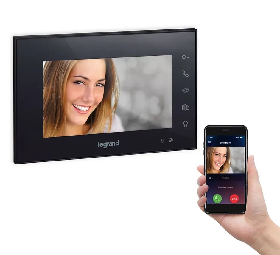 Visiophone connecté Easy kit écran noir 7"-Legrand Online