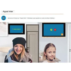 Visiophone connecté wifi pour maison à étages avec 3 écrans^Automatisme Passion Online