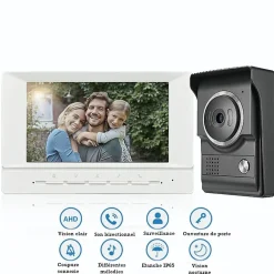 Visiophone de maison grand écran 7 pouces couleur^Automatisme Passion