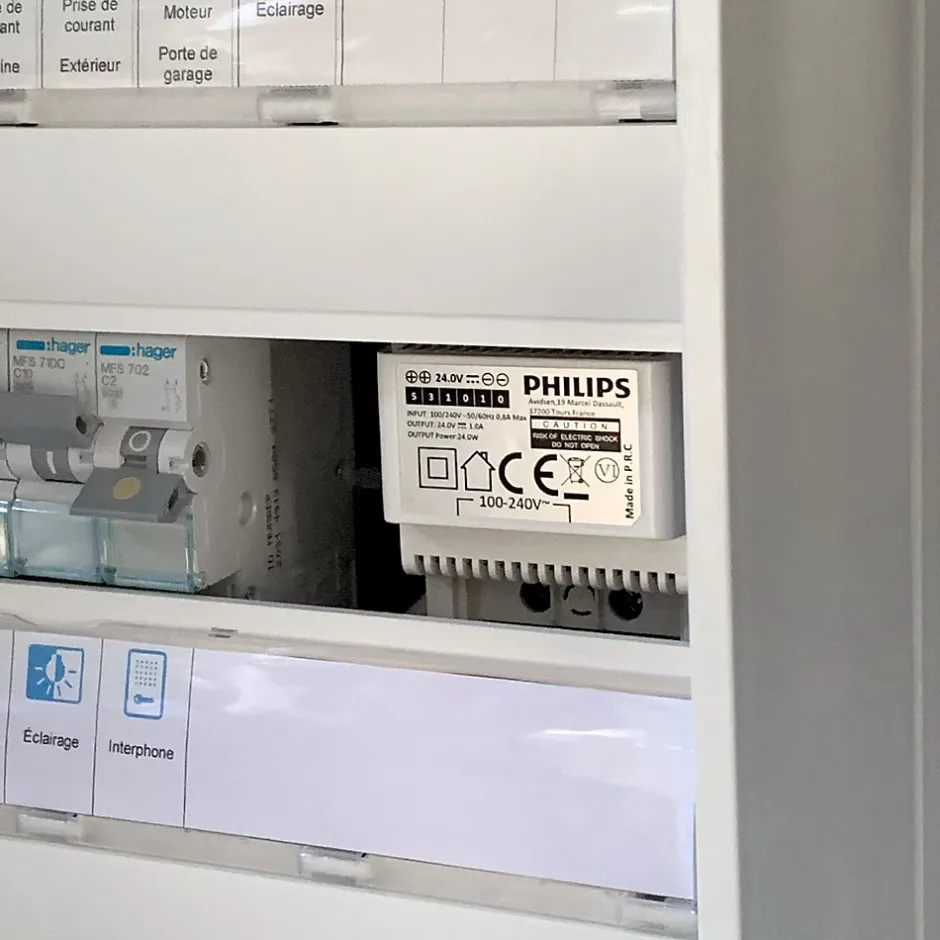 Visiophone filaire et connecté 3K WelcomeEye Connect 3 avec écran supplémentaire et transformateur-Philips Hot