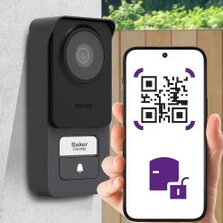 Visiophone filaire et connecté 3K WelcomeEye Connect 3 avec écran supplémentaire et transformateur-Philips Hot