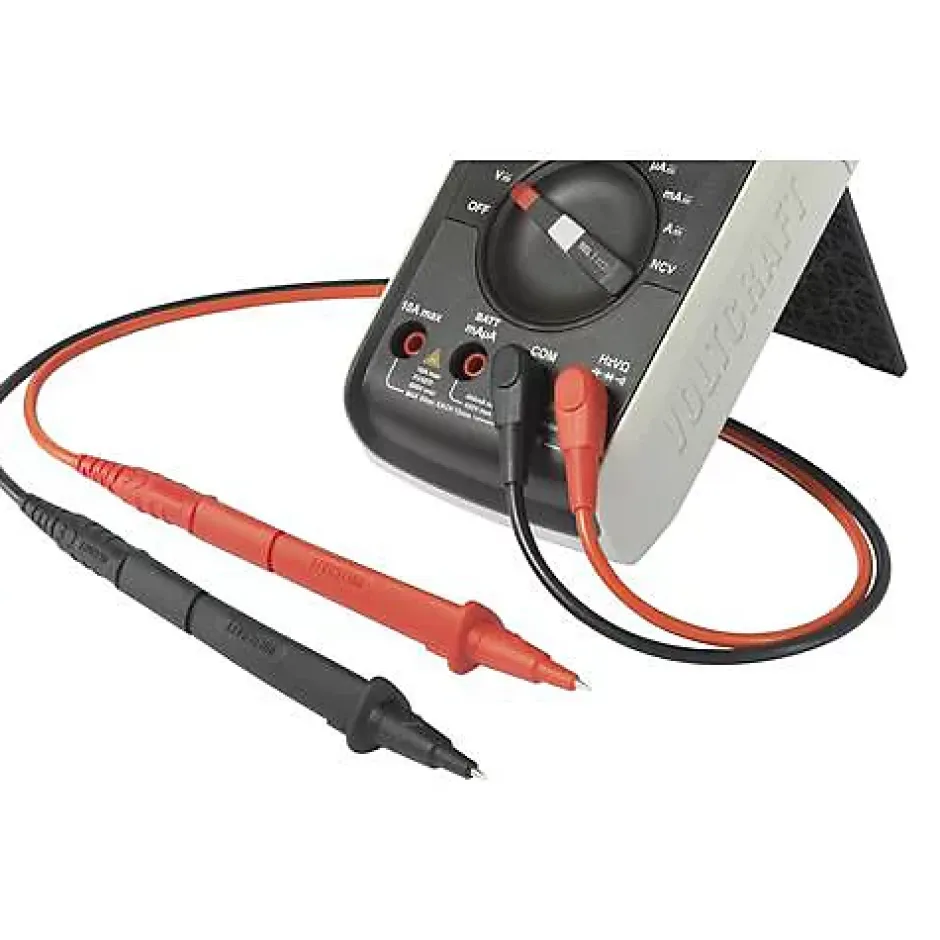 VC801 Cordon de mesure 4 mm avec pointe de test 1,5 m, CAT III 1000 V, 10 A-Voltcraft