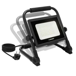 WAINGRO 50W : Projecteur de travail LED SMD 50W avec support de terre et câble 3m-Velamp Hot