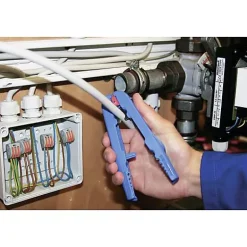 Multi-Stripper No. 400 - Dénudeur de câble polyvalent 155 mm - pour conducteurs 0,5 à 6 mm²^Weicon Tools