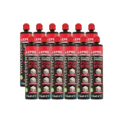 12x cartouches scellement chimique spécial béton X-PRO 300ml - ton béton -^Scell-It Outlet