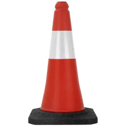 10x Cône de signalisation routière rouge/blanc PVC 51 cm bandes réfléchissantes-ECD Germany Sale