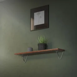 4x Support Etagere d'angle triangle en métal gris avec vis 160 mm-Ml-Design Discount