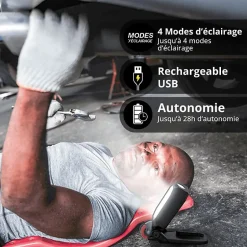 - Baladeuse LED Rechargeable USB-C, 5 modes d'éclairage, 450 lumens - BL700R-Xanlite Discount