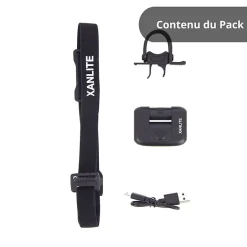 - Lampe frontale LED 2 en 1 pour vélo rechargeable USB, 170 Lumens - FR200VEL^Xanlite Outlet