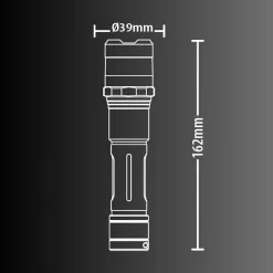 - Torche LED rechargeable USB-C, ou piles, 1000 lumens - TO1000RIP-Xanlite Online