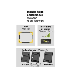 X-BLAST PRO : Lampe de travail pour batteries 18V, 5000 lm^Stak Hot