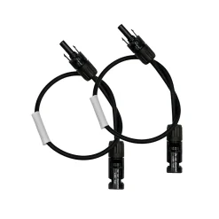 2x0,5m Allonge câble solaire 4mm² - MC4 - (Noir - Noir)^Staubli Discount