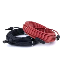 2x20m Allonge câble solaire 6mm² - MC4 - (Noir - Rouge)-Uniteck Sale