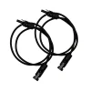 2x1m Allonge câble solaire 4mm² - MC4 - (Noir - Noir)-Staubli Best